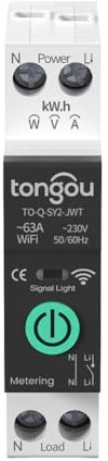 Disjoncteur Intelligent WiFi Disjoncteur De Protection De Tension 1-63A Réglable Protection Contre Les Surtensions Et Les Surintensités Interrupteur De Circuit De Télécommande Sans Fil Vocal