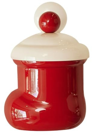Milageto Suction Cup Trash Bin,Wall Mounted,Portable Small Garbage Can Cute Mountable Tiny Wastebasket for Bathroom Office Kitchen, Red