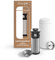 Fellow Carter Tea + Cold Brew Infuser & Carter Move 16 oz Tumbler Set - Steep Tea On-The-Go - Vacuum-Insulated Stainless Steel Travel Mug Snap-in Infuser for Steeping, Cold Brew, Matte White