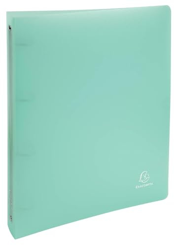 Exacompta - Réf. 51973E - Carton de 15 classeurs Chromaline - 4 anneaux ronds diamètre 30 mm - Dos 40 mm - Dimensions 32 x 26,8 cm - Format à classer A4 Maxi - Vert pastel
