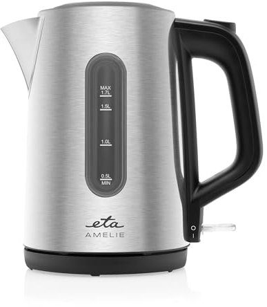 ETA Doppelwandiger Wasserkocher Amelie I 1.5 Liter I I 40-100°C I 2200 W I LED-Display I KEEP-WARM Funktion I STRIX-Kontaktsystem I automatische Abschaltung I Wasserstandsanzeige