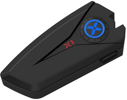 XGP X1 Motorcycle Helmet Speakers 40mm with Voice Assistant, IP67 Waterproof Bluetooth Headset, 60 Hours Playtime, Two Microphones