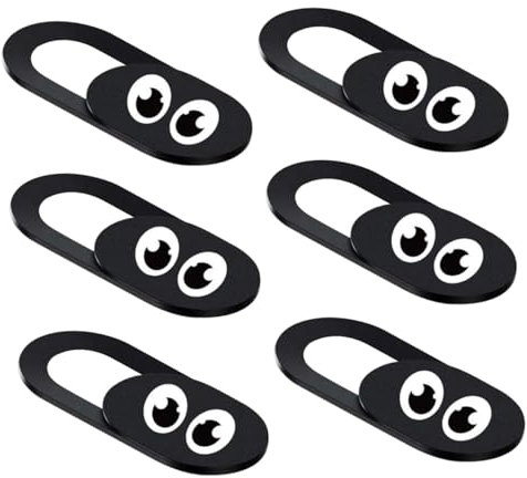 HOMSFOU 6stücke Teiliges Laptop Webcam Cover Schwarz Schlanke Anti-Peeping Kamera Abdeckung Schützt Privatsphäre Für Notebook Tablet Und Smartphone Kompakt Einfach Anzubringen