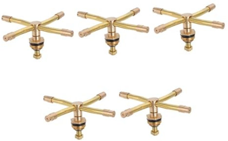 POPETPOP 5 Pièces Dispositif D'arrosage De Fleurs à Buse Outil D'arrosage De Pelouse Arroseur D'herbe Goutteur D'eau Pour Plantes Système D'arrosage De Pelouse Tête D'arrosage Cuivre Golden