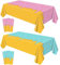 Hegbolke Lot de 4 nappes de décoration de fête en forme de crème glacée pour enfants, fête prénatale, fête d'anniversaire, donut, 130 x 218 cm