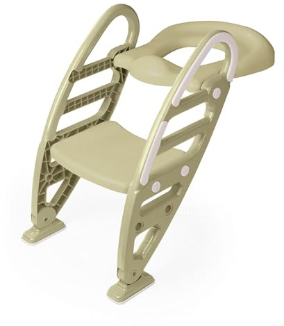 Dolu Toilet Trainer with Adjustable Non-Slip Ladder ? Comfortable & Safe Potty Training Solution for Kids ? Eco Green ? Easy-to-Use for Toddlers
