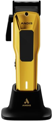 Andis 562118 Professioneller Haarschneider mit/ohne Kabel, verstellbare Phaze-Klinge für gründliches Schneiden, Gold