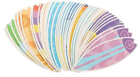 IMIKEYA 60 Stück Hawaii Surfbrett Aufkleber Für Laptops Nagelaufkleber Surfbrett Kinderaufkleber Gepäckaufkleber Surf Selbstklebende Aufkleber Pinnwand Ausschnitte Surfbrett