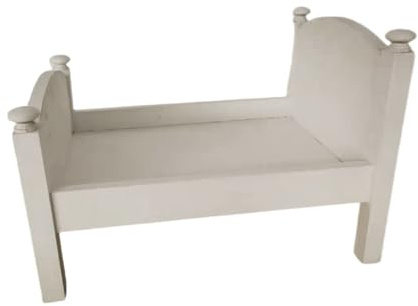 Wooden Small Bed/Round Table for Newborns Photography Baby Posing Assist/Side Photo Props for Photographers Baby Photoshoots