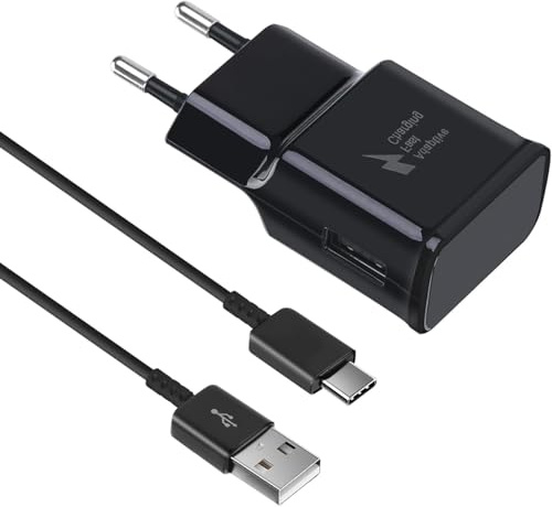 USB C Ladegerät Schnellladegerät mit Ladekabel 1,5m für Samsung Galaxy A57 | A56 A55 A54 A53 A37 A36 A35 A27 A26 A17 A16 A05s A04s S8 S9 S10 S20 S21 S22 Netzteil USB C Ladegerät Schnellladekabel Stecker