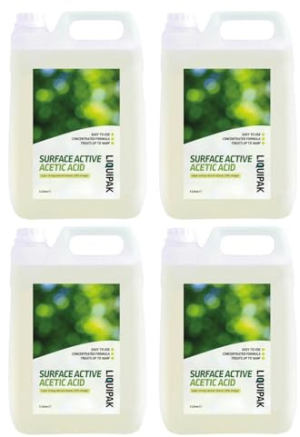Surface Active Acetic Acid 20% Vinegar Cleaner | Concentrated Formula for Hard Surfaces | Strong & Effective Natural Cleaning Solution | 20 Litres