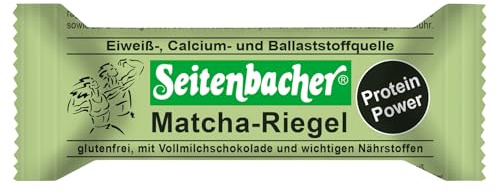Seitenbacher Protein Riegel Matcha I 16g/60g = 27% Protein I glutenfrei I glycerinfrei I 1er Pack (1 x 60g)