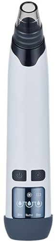 Generic Elektrischer Mitesserentferner, beheizter Porensauger für Gesichtsreinigung, hohe Saugkraft mit 4 Köpfen, 3 Stufen, LED-Anzeige, USB wiederaufladbar