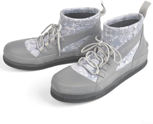 Belnotelt Zapatos de agua al aire libre para hombres y mujeres, botas de pesca antideslizantes con clavos de acero, calzado de playa de neopreno transpirable para escalada de arrecifes, gris