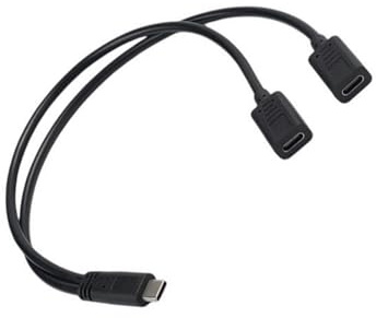 hogtnd Cavo di collegamento di tipo C, cavo adattatore di ricarica per telefono, tablet, 15 W, cavo di ricarica rapida, splitter di tipo C