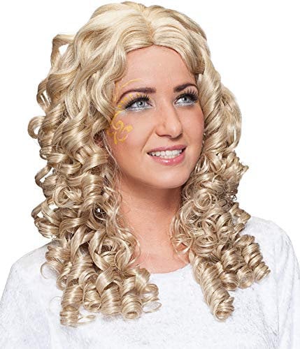 Faschingsperücke Damen Engelsperücke Blond