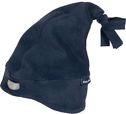 Playshoes Unisex Kinder Fleece-Mütze Wintermütze, Zipfelmütze marine, 55cm