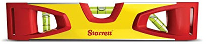 Starrett Magnetic Spirit Torpedo Level - KLTS9-N 9' / 225mm Professional Bubble Level with 3 Vials 45°/90°/180° - Durable Impact Resistant Aluminium