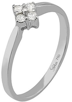 Weißgold Diamantring Brillantring (61 (19.4))