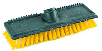 Aricasa Home Prodcuts - cod. 302 - Spazzolone Pulizia Pavimenti con Raschietto - Fibra Dura, grigio/grey