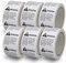 BETCKEY - Suffocation Warning Stickers 50mm x 50mm(2 x 2), 3000 Weiß Warnung vor Ersticken Sicherheit Aufkleber, SUFFOCATION WARNING KEEP AWAY FROM CHILDREN, Ideal für Plastikbeutel 6 Rollen