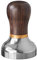 scarlet espresso | Tamper »Vittoria« für Barista; mit ergonomischem Griff aus Edelholz und präzisionsgefertigter, hochglanzpolierter Edelstahlbasis (58 mm, Ebenholz - Schwarz)