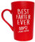 This Funny Christmas Gifts Dad Coffee Mug for Dad, Best F Ever Oops I Meant Father, Fun Father Mug Gifts from Daughter Son, Red 12 Oz