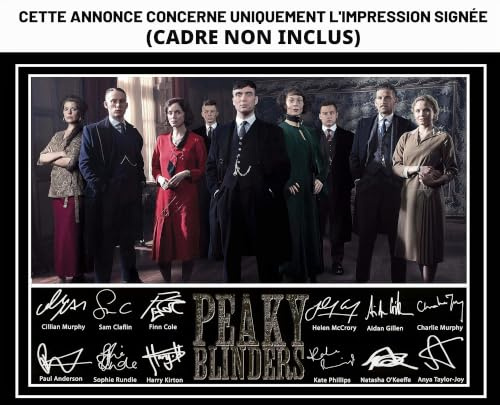 Atemberaubende Qualität, gegossen, signierter Peaky Blinders-Druck