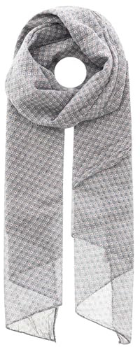 Zwillingsherz Seiden-Tuch Damen dezentes Muster - Made in Italy - Eleganter Sommer-Schal für Frauen - Hochwertiges Seidentuch/Seidenschal - Halstuch und Chiffon-Stola stilvolles Muster hgr