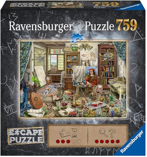 Ravensburger 4005556168439 Escape Da Vinci Laying Puzzle, Multicoloured