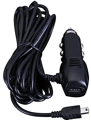 Auto Dashcam USB-Stromkabel,MoreChioce USB Ladekabel mit Mini USB-Anschluss DC 5V / 2A Kfz-Adapter Netzkabel Verlängerung Kabel mit 3,5m Kabel Netzteil für Dash Cam Navigation