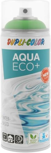 DUPLI-COLOR AQUA ECO+ RAL 6018 gelbgrün matt 350 ml - Sprühfarbe | Farbspray auf Wasserbasis, vegan, schnelltrocknend - für Holz, Metall, Kunststoff, Glas, Stein, Styropor & Spielzeug