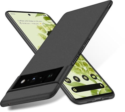 Bastmei für Google Pixel 6 Hülle, Ultraleicht Ultradünn Kratzfest rutschfest Kameraschutz Mattierte Textur Hart PC Handyhülle Hülle für Google Pixel 6 (Schwarz)