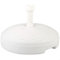 Aktive 61131 - Base sombrilla terraza exterior circular blanca, Resistente al agua y a los rayos del sol, Cuenta con depósito de agua o arena, Base parasol duradera y estable
