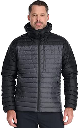 Rab Herren Microlight Alpine Jacke, Black-Graphene, XL
