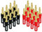HHDZI 24K Gold Bananenstecker, kein Schweißen, Lautsprecherkabel Bananenstecker, Audio Connector Adapter, Video Receiver Audio Jack Connector