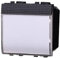Pulsante Targa Portanome Campanello, Compatibile Con Bticino Living Light, Ocuppa 2 Posti Moduli (Nero)