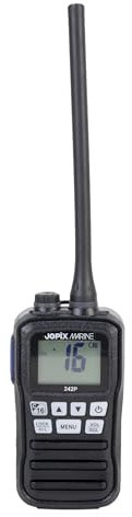 Jopix - Walkie Talkie Marina Jopix Marine 242P con Frecuencia 156.000/162.000 MHz | con Potencias de Transmisión de 1-3 W | Cumple la Norma IP67 | Flota | Resistente al Agua