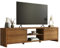 Madesa TV Stand Large Media Console with Cable Management for 65, 75 Inch Media Storage Gaming Living Room Entertainment Center Wooden Television Cabinet - Rustic