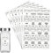 Pack of 96 Spice Stickers Labels for Jars and Bottles (30 x 45 mm) Spice Jar Labels Pre Printed Food Labels Stickers for Jars Seeds and Seasoning Containers Papa Prints®