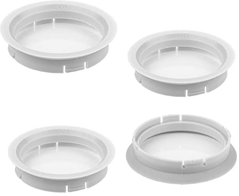 LST 4x Zentrier Distanzringe Weiß für Alufelgen Ø 63,3 mm - Ø 56,1 mm