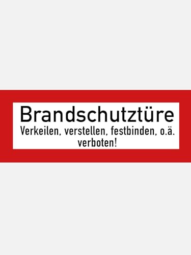 Brandschutztüre - Aufkleber (297 x 108 mm)