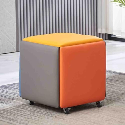 Multifunktionaler stapelbarer Sofa-Stuhl-Hocker: 5-in-1 wasserdichter Sitzwürfel für Partys im Freien, Organisation, Schminktisch und mehr