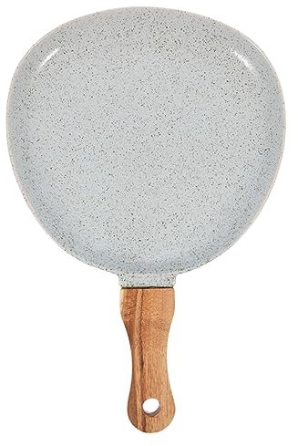 PRETYZOOM Platte Mit Griff Sashimi-Platten Fondueteller Dessertteller Sashimi-Teller Brutzelnde Platte Pfannkuchenpfanne Antihaft-pfanne Granit Nudelplatte Keramiktopf Handlich Holz