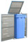 Mülltonnenbox für 1 Tonne 69x77,5x115 cm Edelstahl, LAPOOH Mülltonnenverkleidung, Gartenbox, Gartenschrank, Geräteschrank, Mülltonnenschrank - 149566