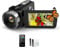 XrePro Videokamera 4K, 42MP Camcorder 3.0 Zoll 270 Grad Drehbarer IPS Bildschirm 18X Digital Zoom mit IR Nachtsicht Vlogging Kamera, Fernbedienung