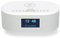 AIC Radiowecker DAB mit Ladefunktion Bluetooth QI Funktion USB Dual Alarm 18DAB Weiss