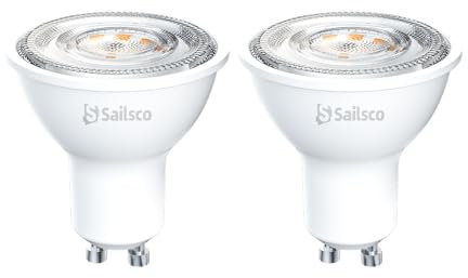 sailsco Energieklasse A GU10 LED Warmweiss Lampe,1.9W 345LM 2700K Warmweiß GU 10 Spot Energiesparlampe, 50W Glühbirne Ersetzt,36 Grad Abstrahlwinkel G10 Leuchtmittel,Nicht Dimmbar Birne,2 Stück