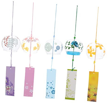 Pendentif Carillon Éolien Unique en Verre Ornements Artisanaux Carillons Éoliens Dextérieur Design Exquis