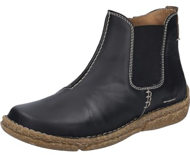 Josef Seibel Damen Chelsea Boots Neele 68,Weite G (Normal),Wechselfußbett,halbstiefel,Kurzstiefel,uebergangsschuhe,schwarz,42 EU